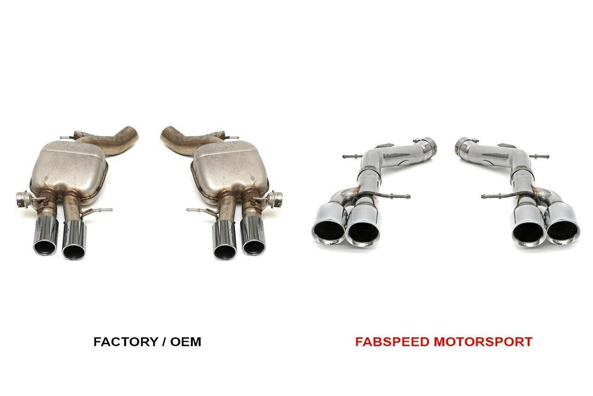 2011-2016 BMW M5 F10 Fabspeed Muffler Bypass Pipes - image 3