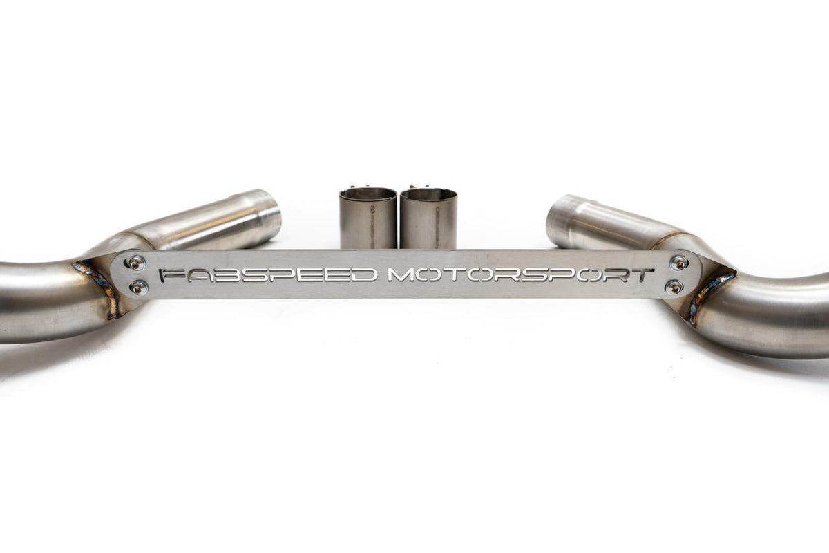2018-2023 BMW M5 F90 Fabspeed Muffler Bypass Pipes with Quad Style Tips - image 2
