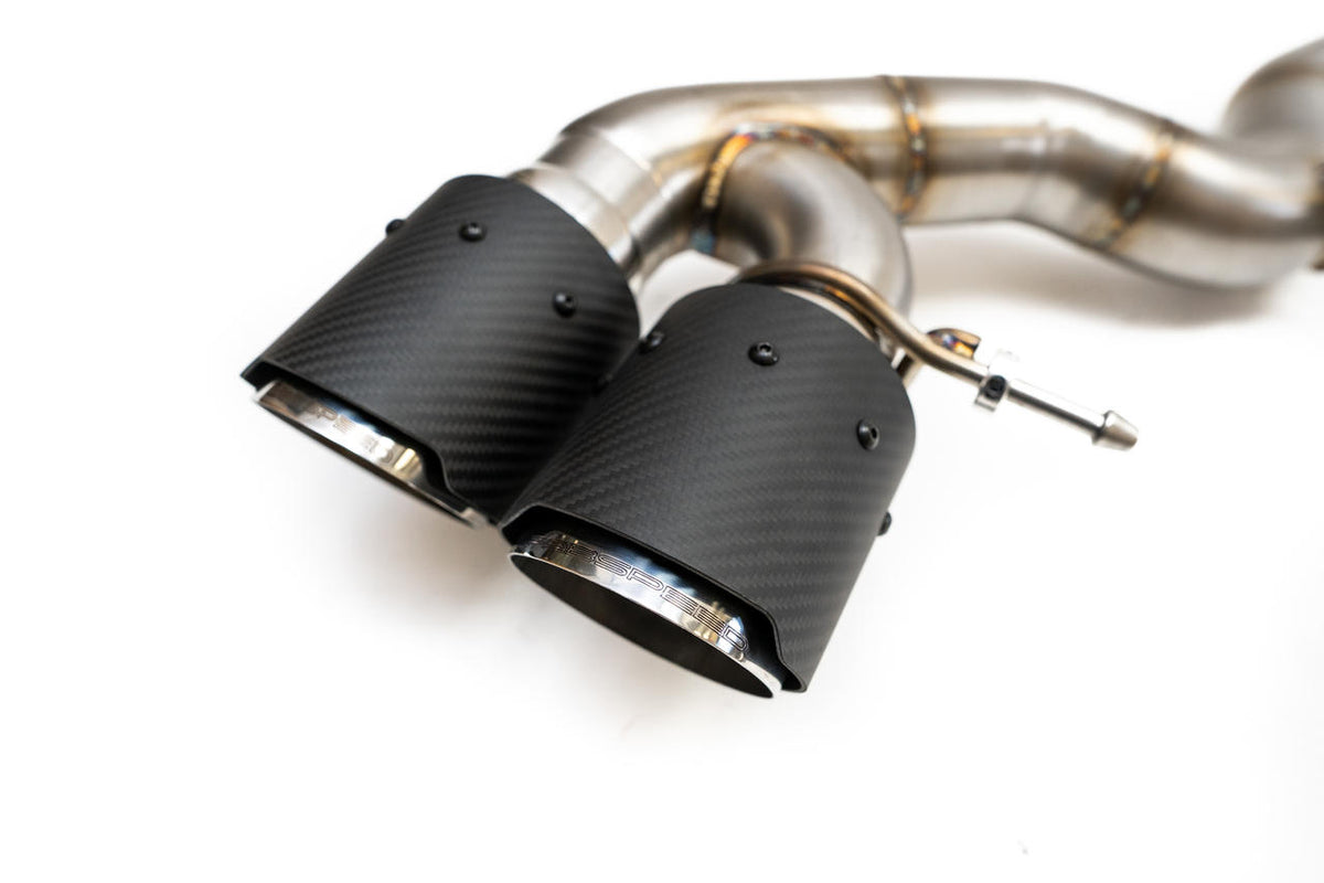 2018-2023 BMW M5 F90 Fabspeed Muffler Bypass Pipes with Quad Style Tips - image 4