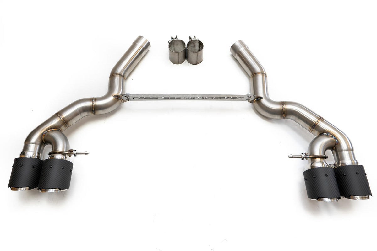 2018-2023 BMW M5 F90 Fabspeed Muffler Bypass Pipes with Quad Style Tips - image 3