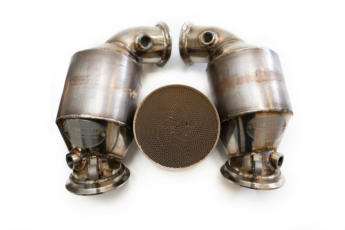 2017-2023 BMW M5 Fabspeed Primary Sport Catalytic Converter Downpipes - image 1