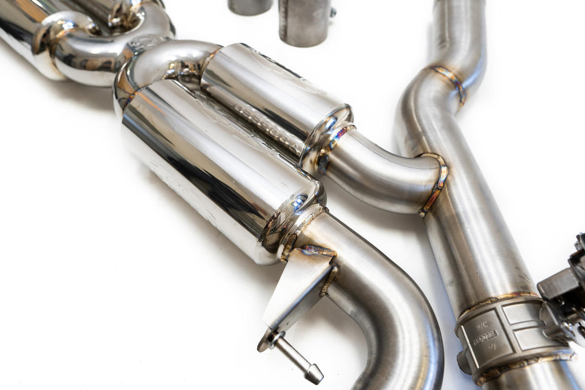 2018-2023 BMW M5 F90 Fabspeed Valved Exhaust System with Quad Style Tips - image 3
