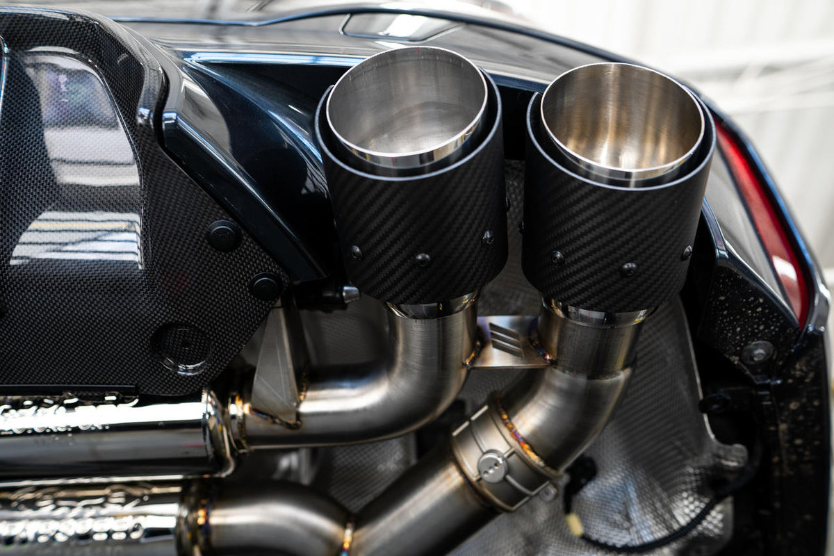 2018-2023 BMW M5 F90 Fabspeed Valved Exhaust System with Quad Style Tips - image 7