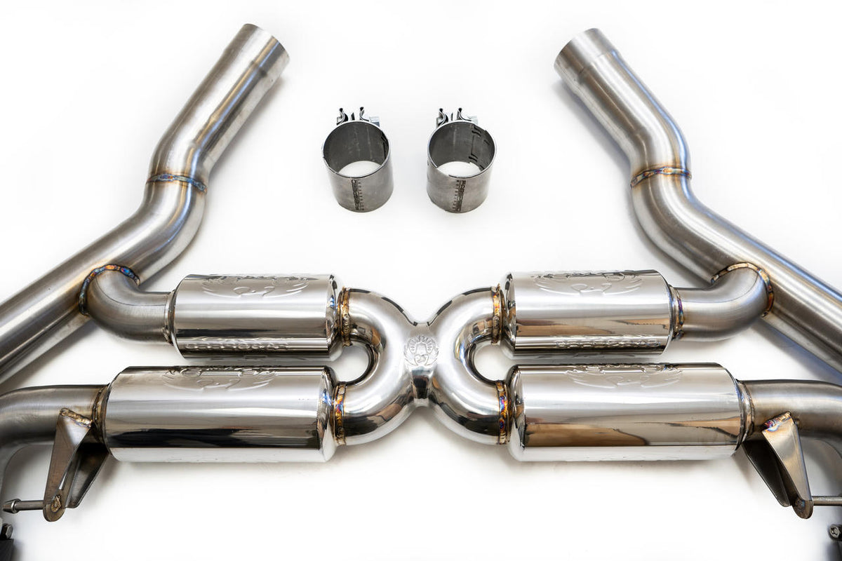 2018-2023 BMW M5 F90 Fabspeed Valved Exhaust System with Quad Style Tips - image 2
