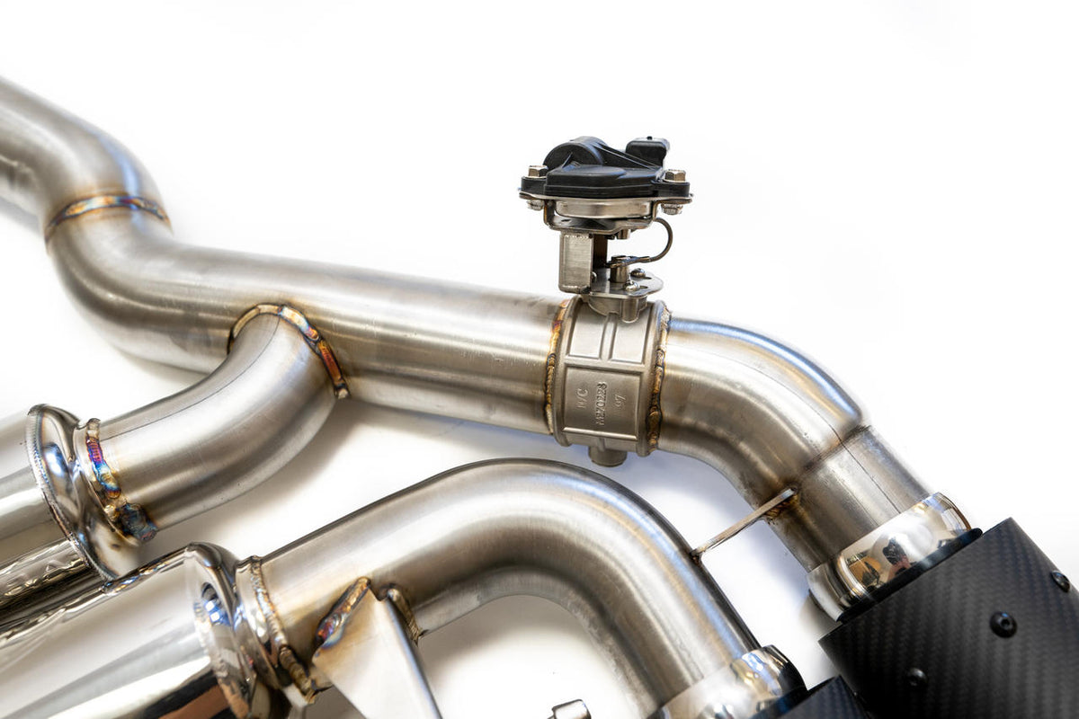2018-2023 BMW M5 F90 Fabspeed Valved Exhaust System with Quad Style Tips - image 4