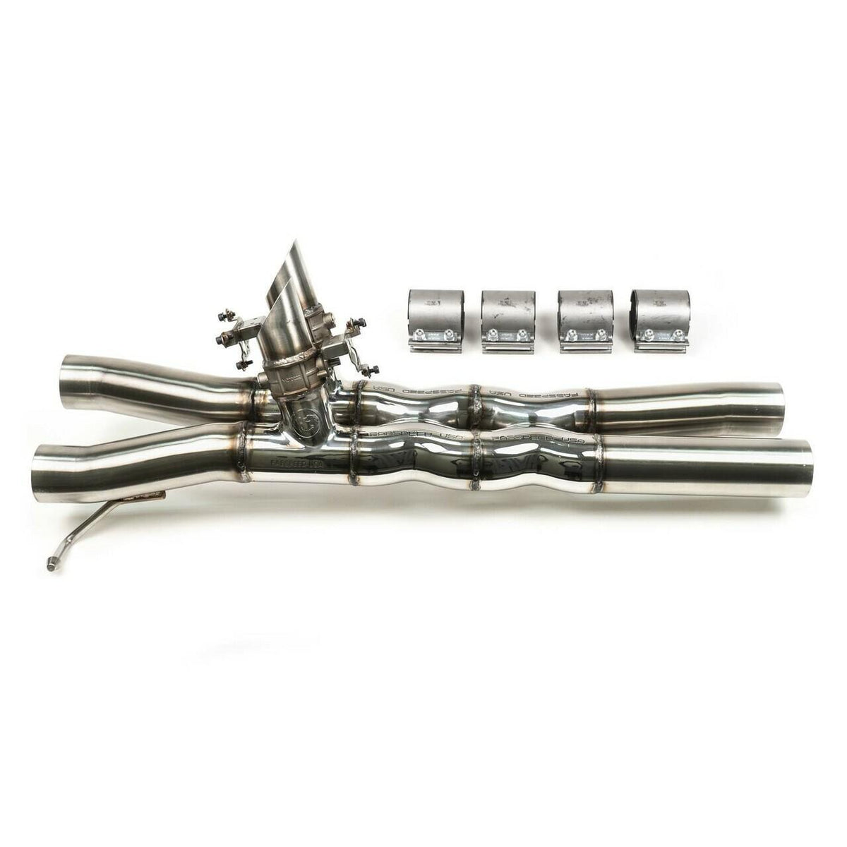 2021-2024 Ram 1500 TRX Fabspeed Valved Double X-Pipe Resonator Bypass - image 1