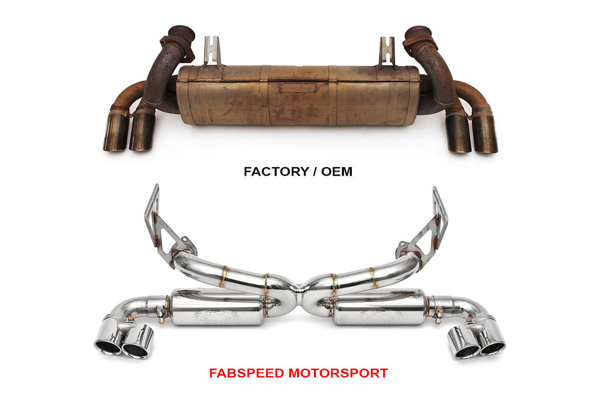 1989-1995 Ferrari 348 Fabspeed Supersport X-Pipe Exhaust System - image 3