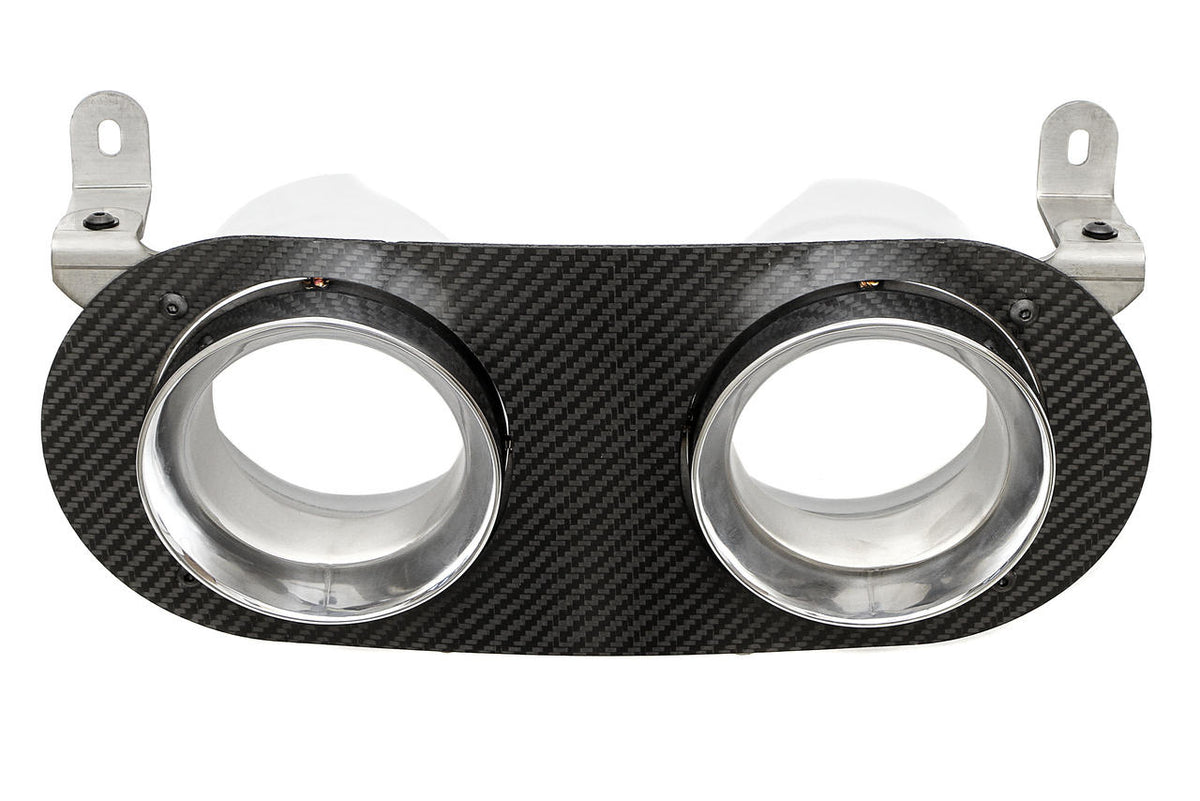 2010-2015 Ferrari 458 Italia Challenge Style Fabspeed Dual Exhaust Tips - image 1