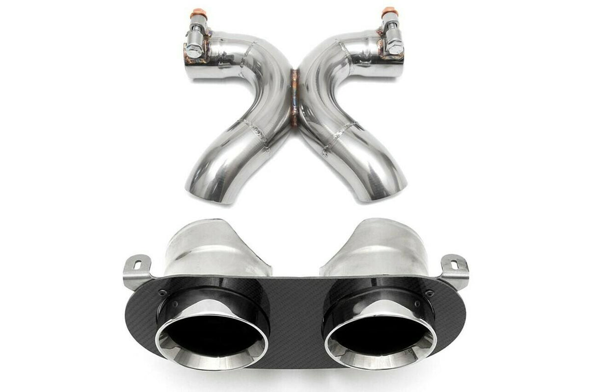2010-2015 Ferrari 458 Italia Challenge Style Fabspeed Dual Exhaust Tips - image 2