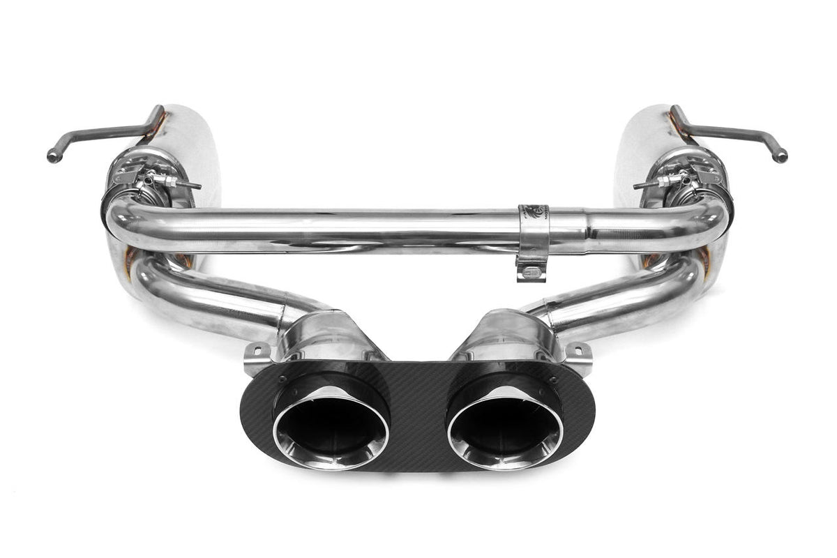 2010-2015 Ferrari 458 Italia Fabspeed Maxflo CHALLENGE STYLE dual outlet Performance Exhaust System - image 1