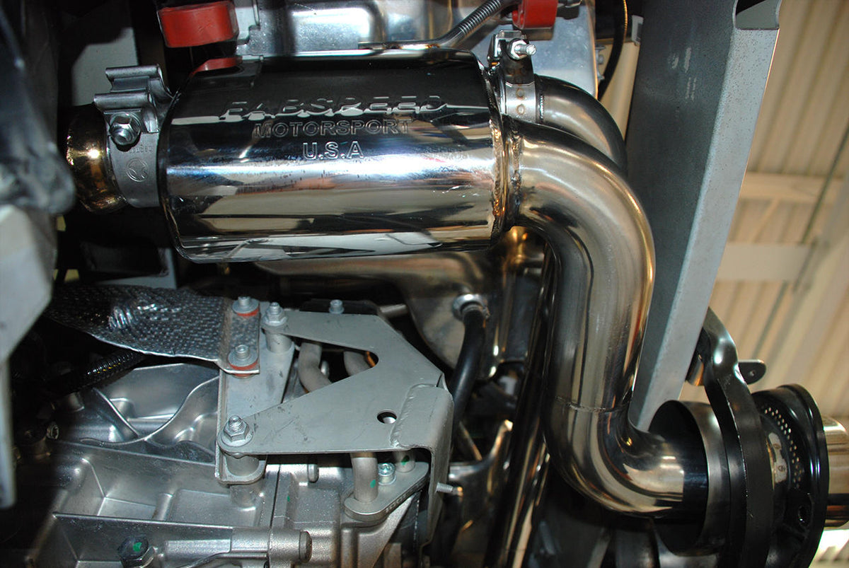 2010-2015 Ferrari 458 Italia Fabspeed Maxflo CHALLENGE STYLE dual outlet Performance Exhaust System - image 4