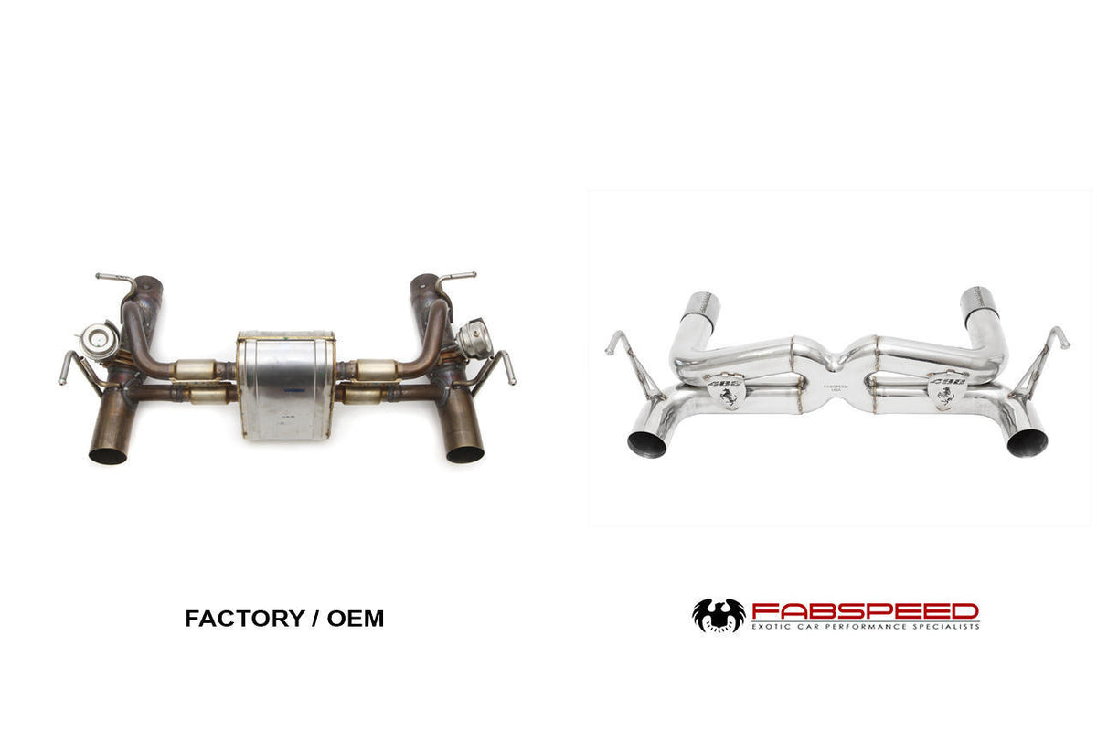 2015-2026 Ferrari 488 Pista Fabspeed Supersport X-Pipe Exhaust System - image 4