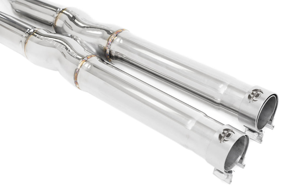 2009-2014 Ferrari California Fabspeed Resonator Bypass X-Pipe - image 2