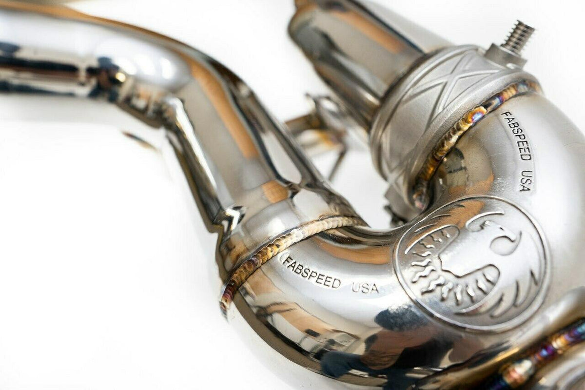 2011-2021 Lamborghini Aventador SVJ Fabspeed Valved Supersport X-Pipe Exhaust System - image 4