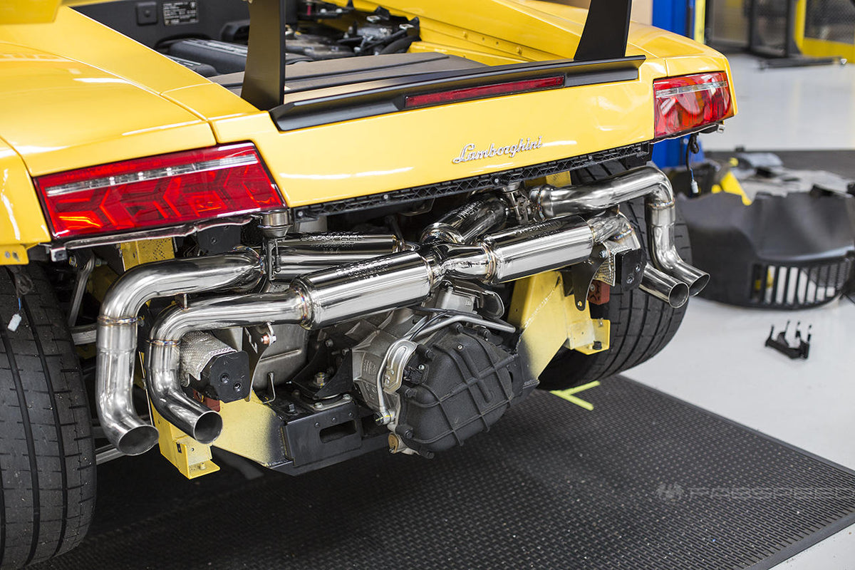 2009-2013 Lamborghini Gallardo LP550-2 / LP560 / LP570 Fabspeed Valved Supersport X-Pipe Exhaust System - image 11