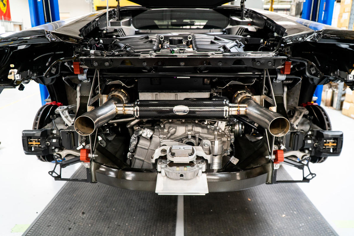 2014-2024 Lamborghini Huracan Performante-style Fabspeed Lightweight Supersport H-Pipe Exhaust System - image 5