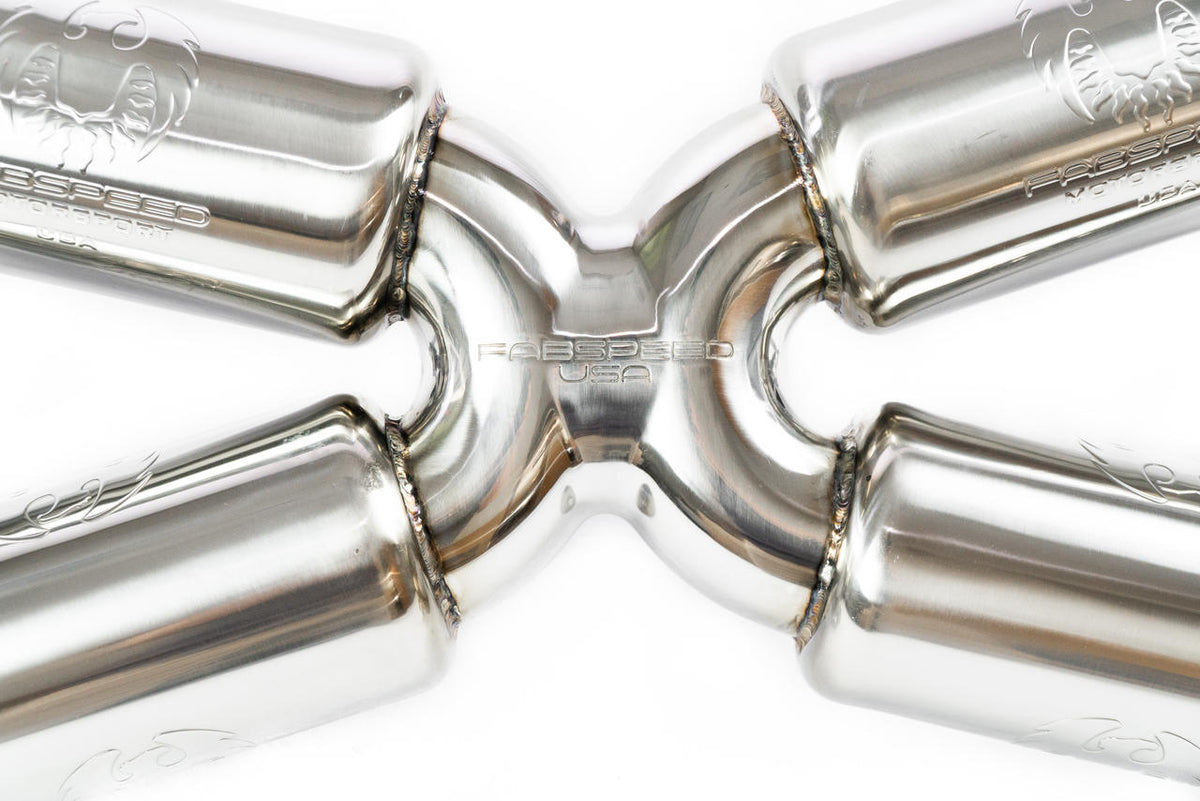 2014-2024 Lamborghini Huracan Performante Fabspeed Valved Dual Tone Supersport X-Pipe Exhaust System - image 3