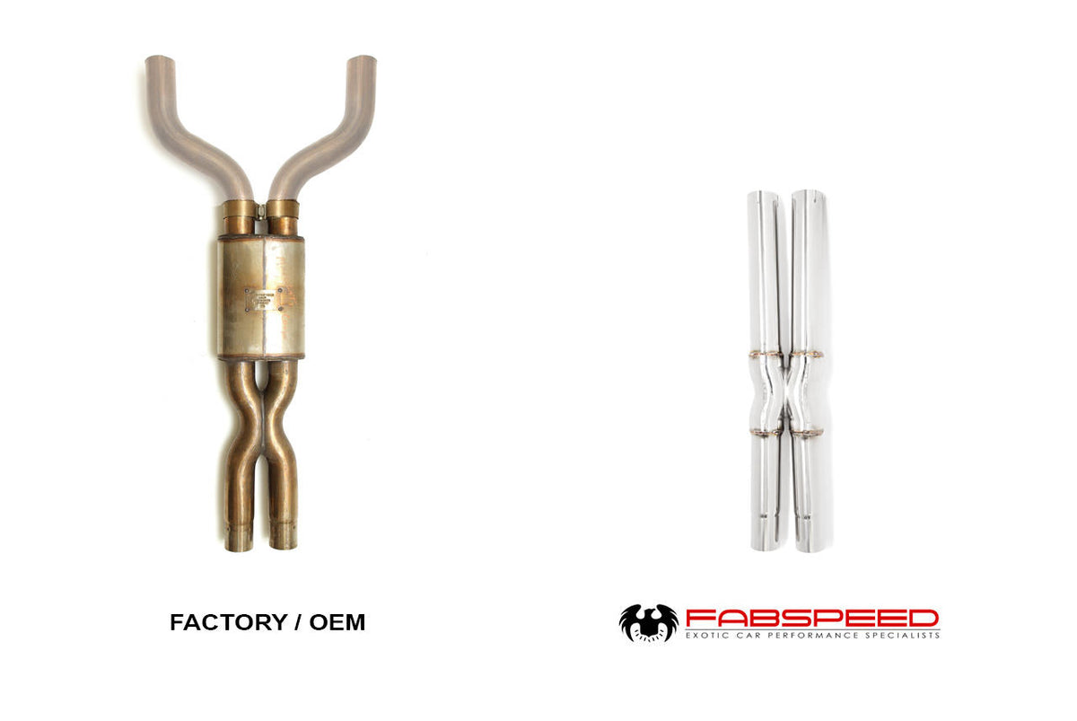 2008-2019 Maserati GranTurismo Fabspeed Resonator Bypass X-Pipe - image 3