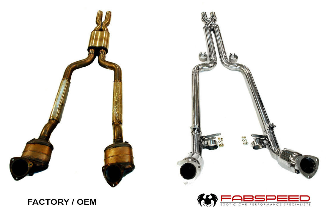 2008-2019 Maserati GranTurismo Fabspeed Sport Catalytic Converters - image 2