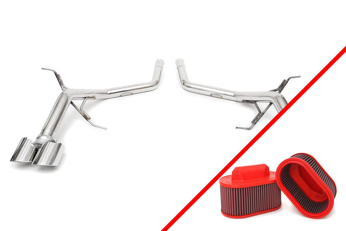 2004-2012 Maserati Quattroporte Fabspeed Muffler Bypass Pipes - image 4
