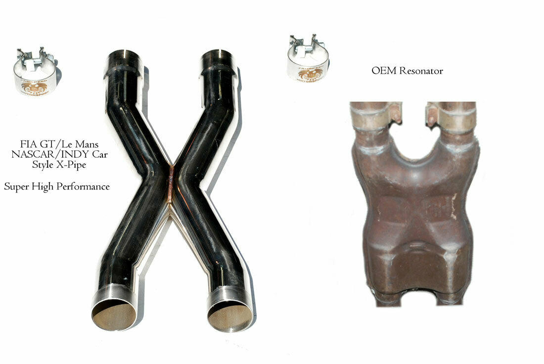 2004-2012 Maserati Quattroporte Fabspeed Resonator Bypass X-Pipe - image 3