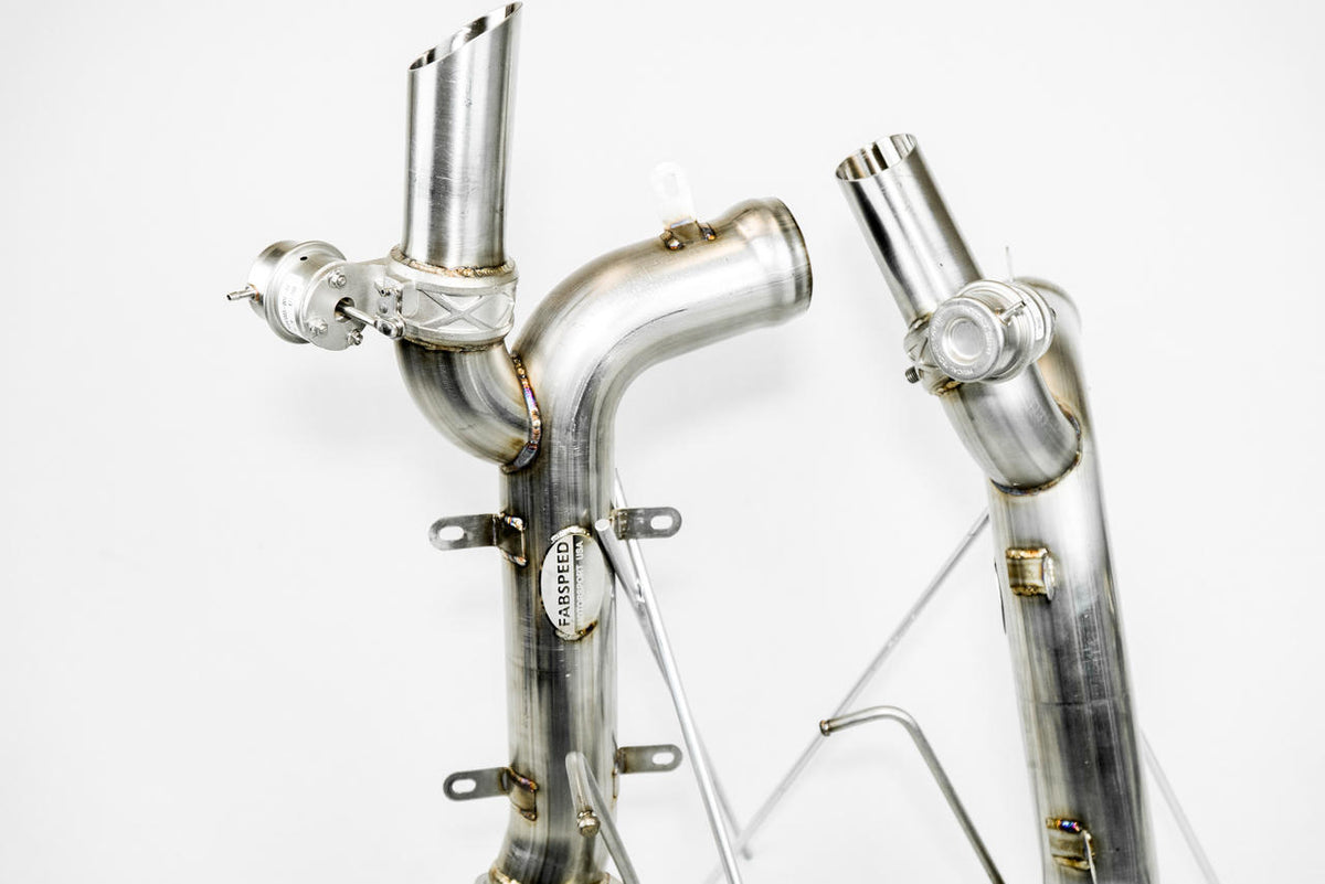 2015-2021 McLaren 570S / 540C "600LT Style" Fabspeed Valved Sport Catalytic Converter Exhaust System - image 3