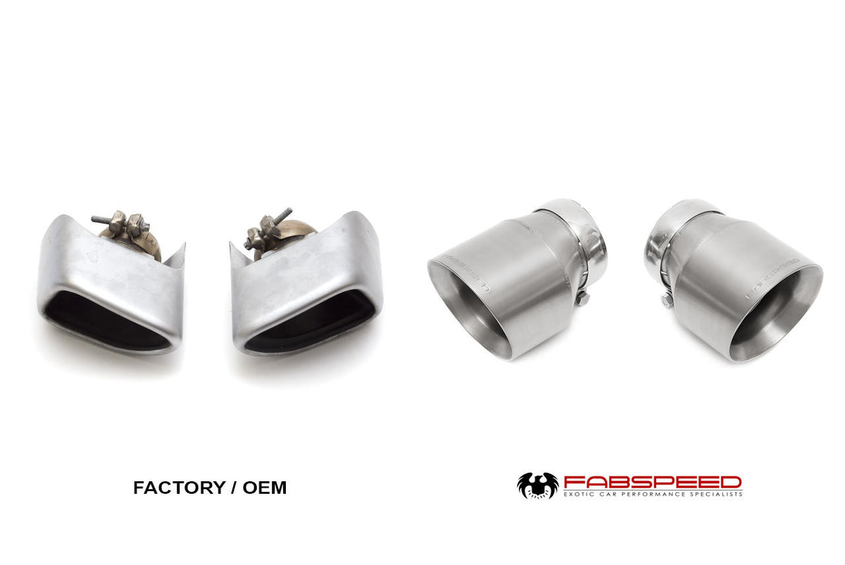 2015-2021 McLaren 570S / 570GT / 540C Fabspeed Deluxe Bolt-On 4.5" Titanium Tips - image 4
