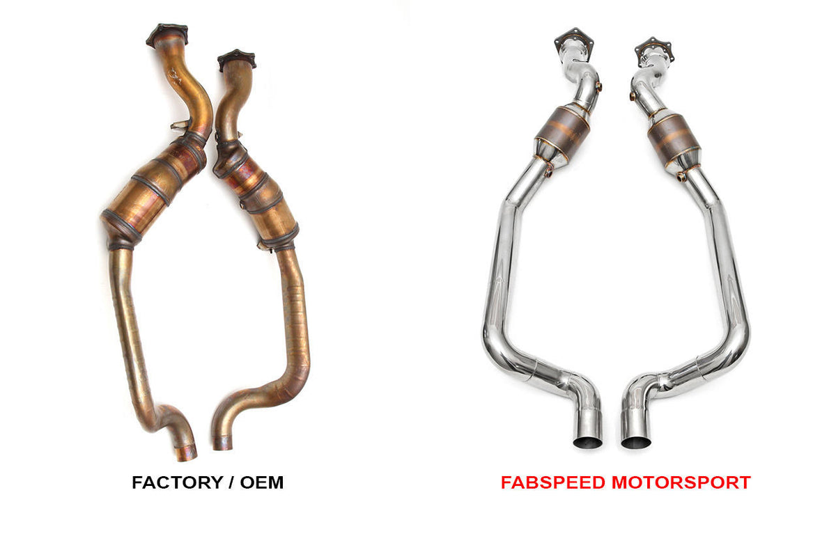 2010-2016 Porsche 970 Panamera Turbo / Turbo S Fabspeed Primary Sport Catalytic Converters - image 2