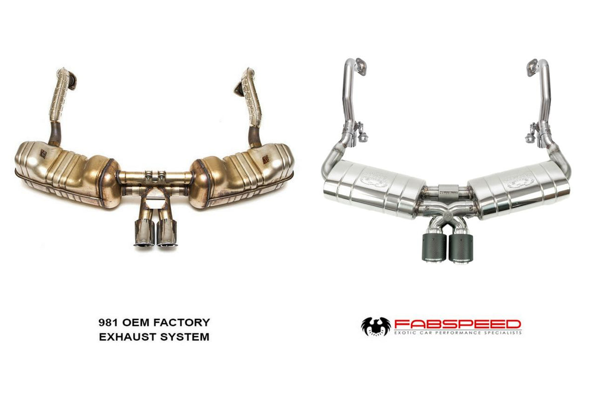 2013-2016 Porsche 981 Boxster/Cayman Fabspeed TrackTec Valved Bypass Exhaust System - image 4