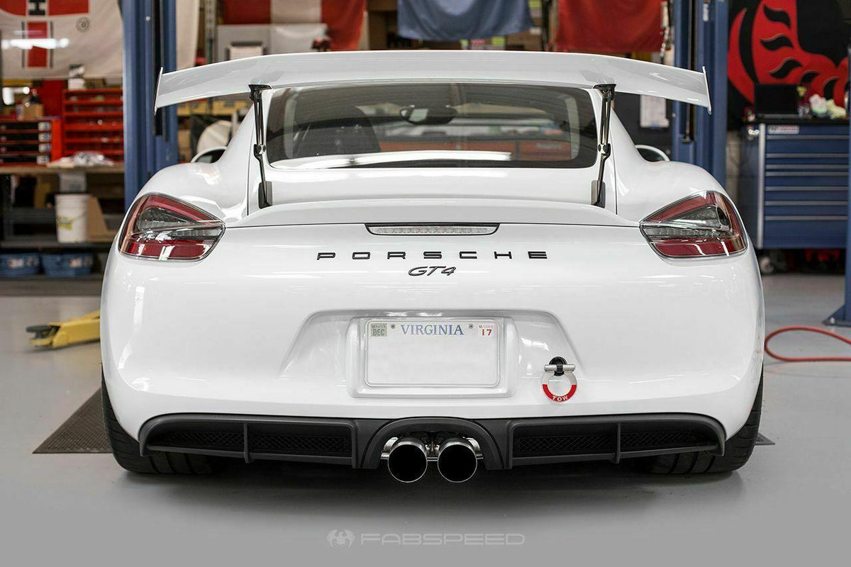 2015-2016 Porsche 981 Cayman GT4 Fabspeed Lightweight Competition Exhaust System - image 3