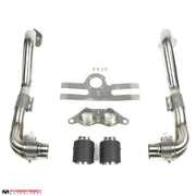2015-2016 Porsche 981 Cayman GT4 / Spyder Fabspeed Valved GT3 Muffler Conversion Kit - image 1