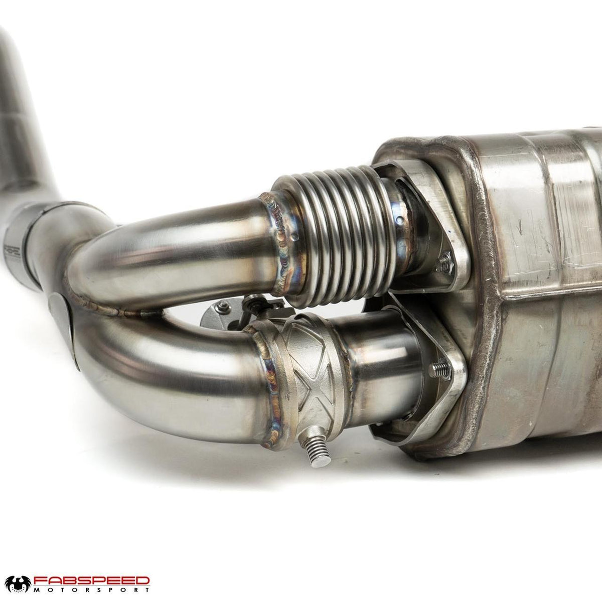 2015-2016 Porsche 981 Cayman GT4 / Spyder Fabspeed Valved GT3 Muffler Conversion Kit - image 7