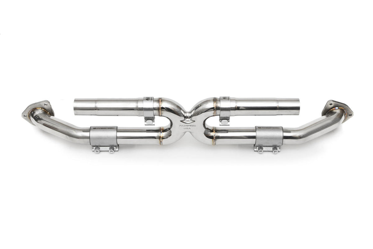 2012-2016 Porsche 991 Carrera Fabspeed Center Muffler Bypass X-Pipe (Non-Valved Exhaust) - image 1