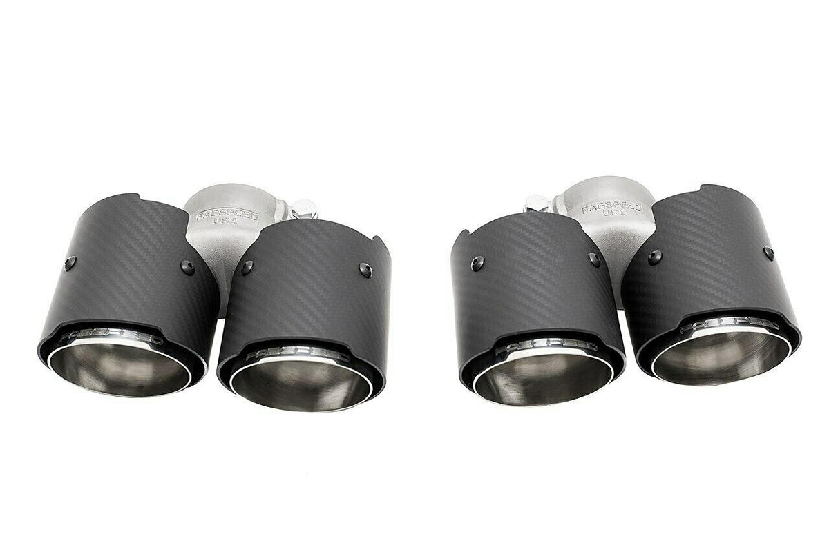 2012-2016 Porsche 991 Carrera Fabspeed Deluxe Quad-Style Tips (NON-S / NON-PSE) - image 2