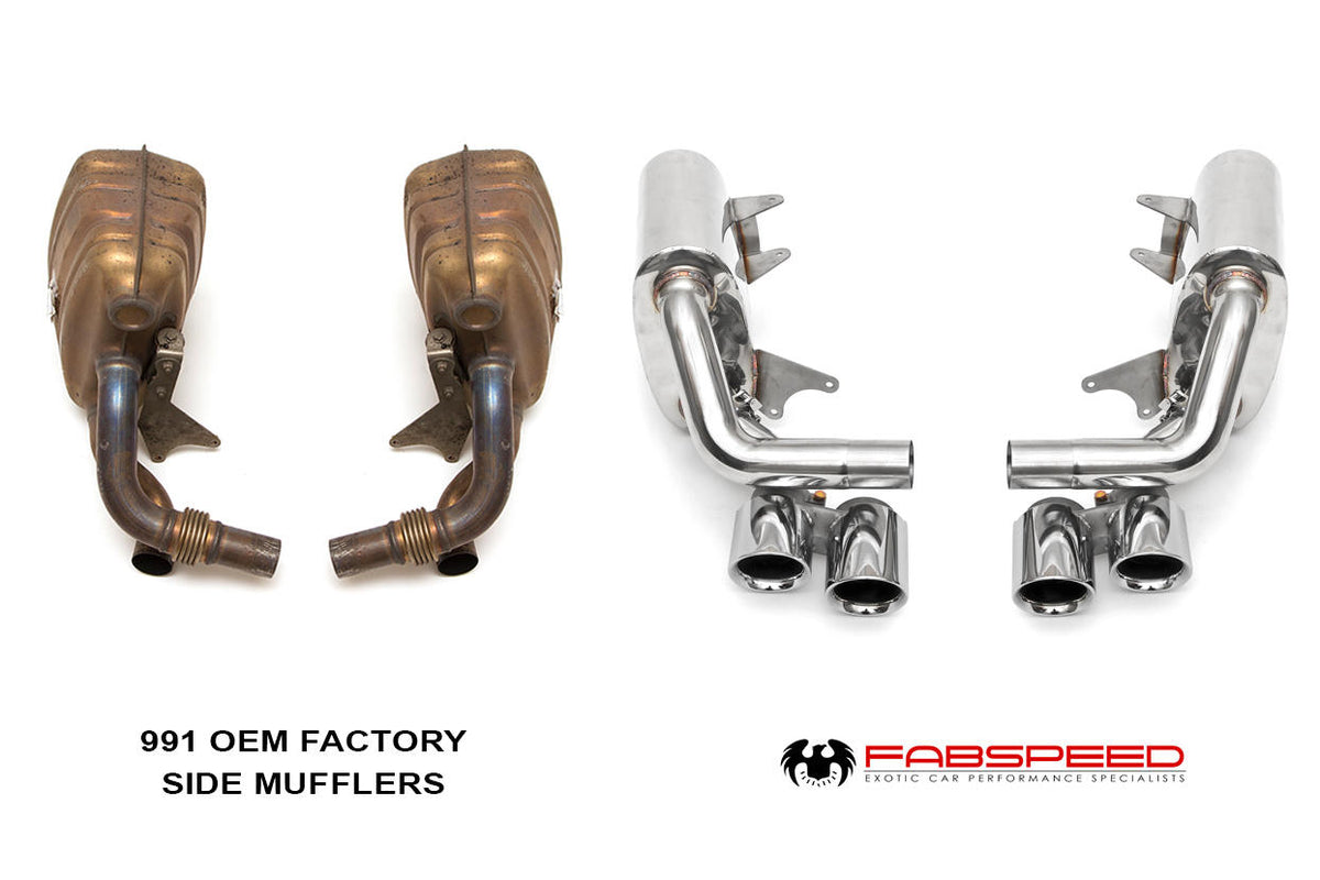 2012-2016 Porsche 991 Carrera Fabspeed Maxflo Performance Side Exhaust System - image 2