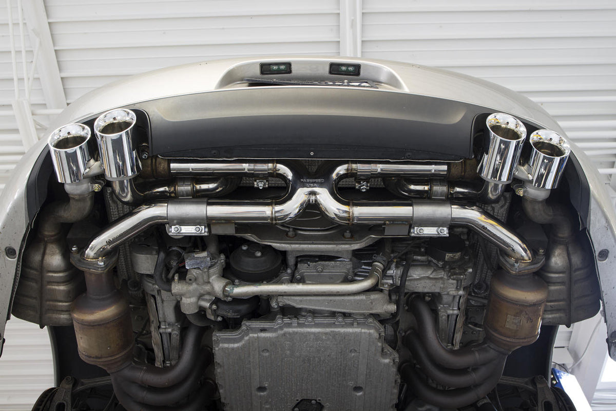 2012-2016 Porsche 991 Carrera Fabspeed Valved Center Muffler Bypass X-Pipe (Valved Exhaust Only) - image 4