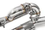 2012-2016 Porsche 991 Carrera Fabspeed Valved Center Muffler Bypass X-Pipe (Valved Exhaust Only) - image 6