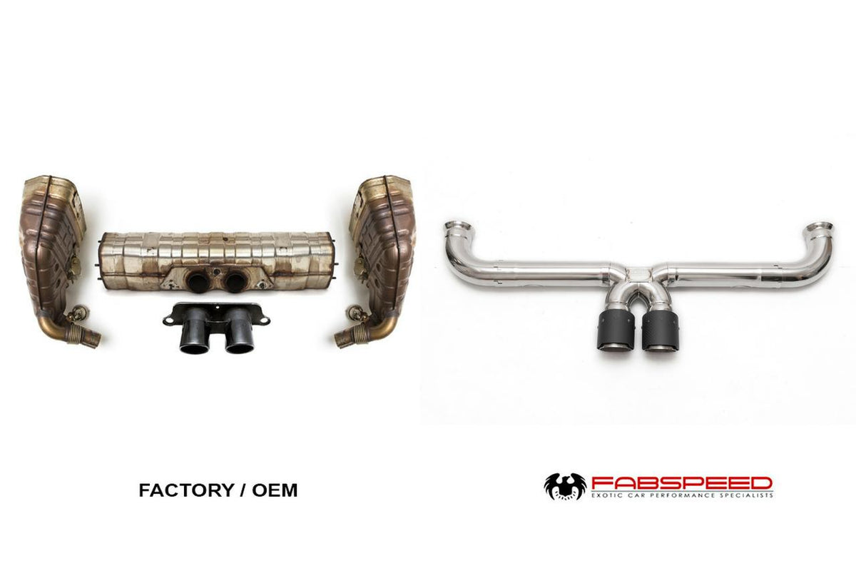 2014-2016 Porsche 991 GT3 / GT3 RS Catback Fabspeed Competition Race X-Pipe - image 2