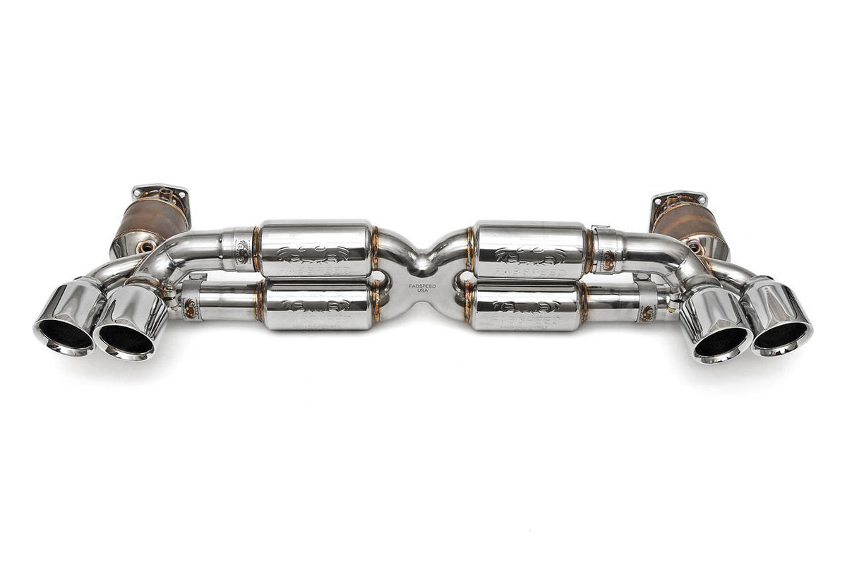 2013-2016 Porsche 991 Turbo / Turbo S Fabspeed Supersport X-Pipe Exhaust System - image 1