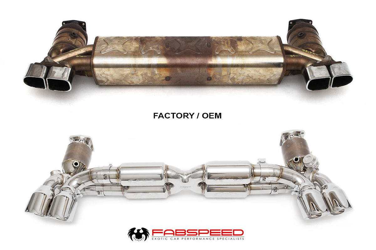 2013-2016 Porsche 991 Turbo / Turbo S Fabspeed Valved Supersport X-Pipe Exhaust System - image 2