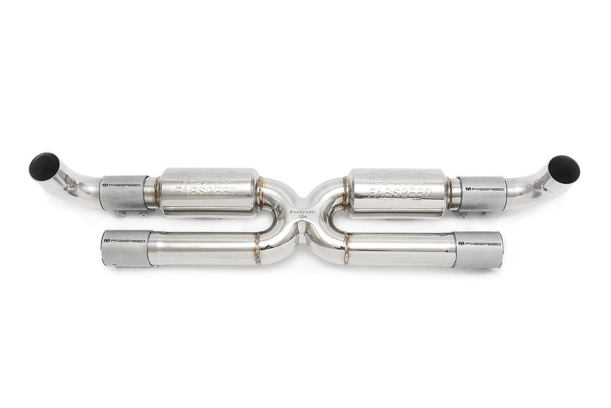 2017-2019 Porsche 991.2 Carrera Fabspeed Center Muffler Bypass X-Pipe (for Base) - image 1