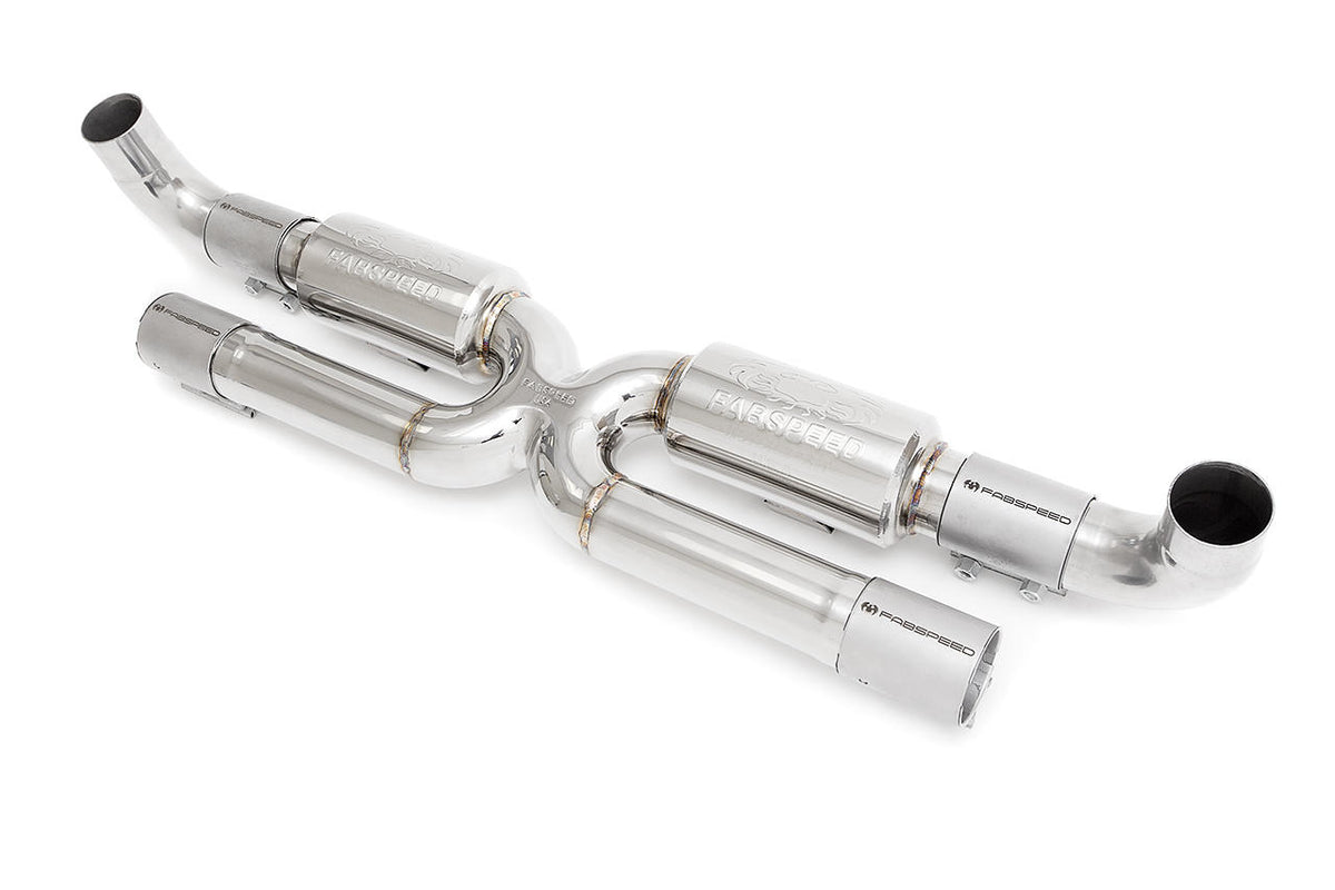 2017-2019 Porsche 991.2 Carrera Fabspeed Center Muffler Bypass X-Pipe (for Base) - image 7