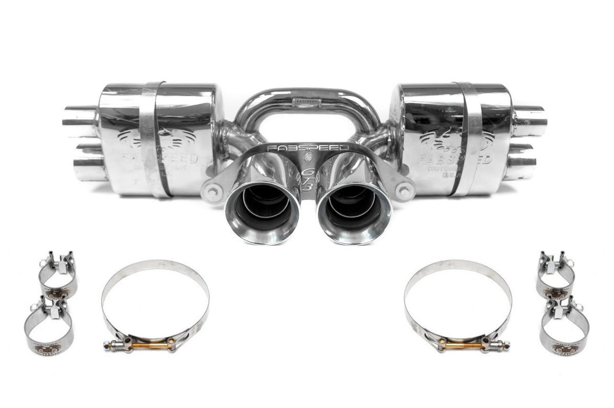 2017-2019 Porsche 991.2 GT3 / GT3 RS Fabspeed Center Mini Maxflo Performance Exhaust System - image 1