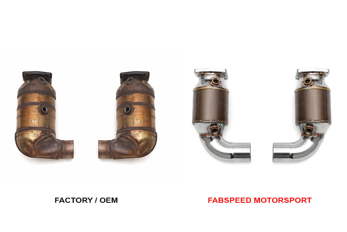 2017-2019 Porsche 991.2 Turbo / Turbo S Fabspeed Sport Catalytic Converters - image 2