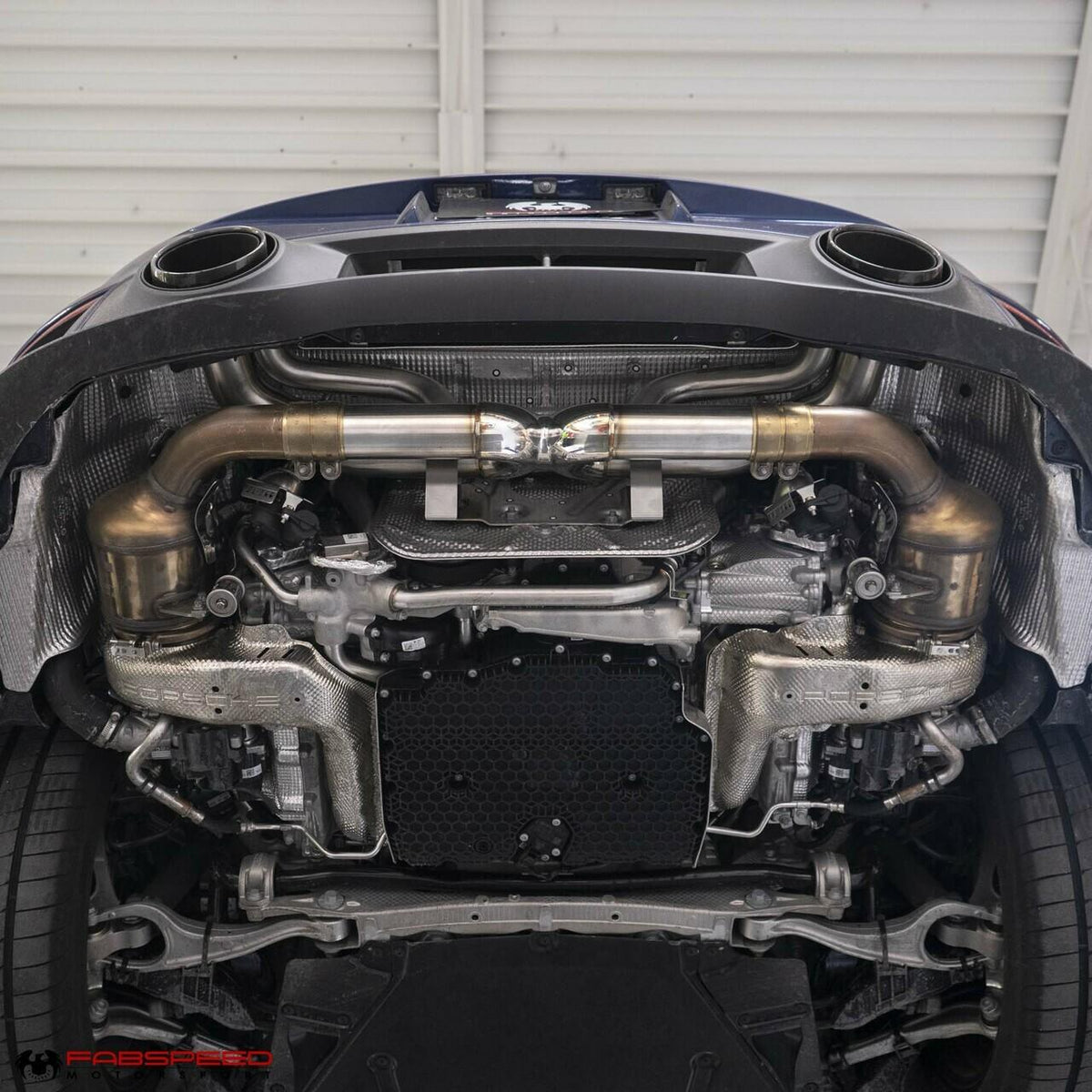 2021-2024 Porsche 992 Twin Turbo / Twin Turbo S Fabspeed Cat-Back Valved Maxflo Exhaust System - image 12