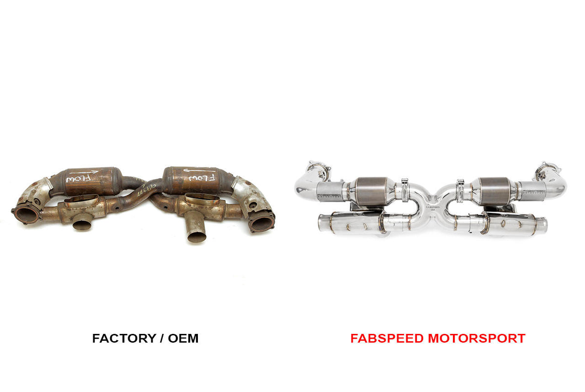 1995-1998 Porsche 993 Turbo Fabspeed Modular Sport Catalytic Converter X-Pipe - image 3