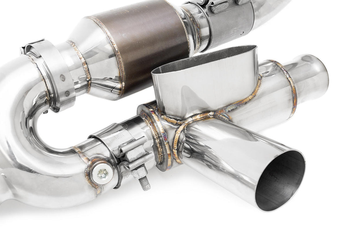 1995-1998 Porsche 993 Turbo Fabspeed Modular Sport Catalytic Converter X-Pipe - image 2