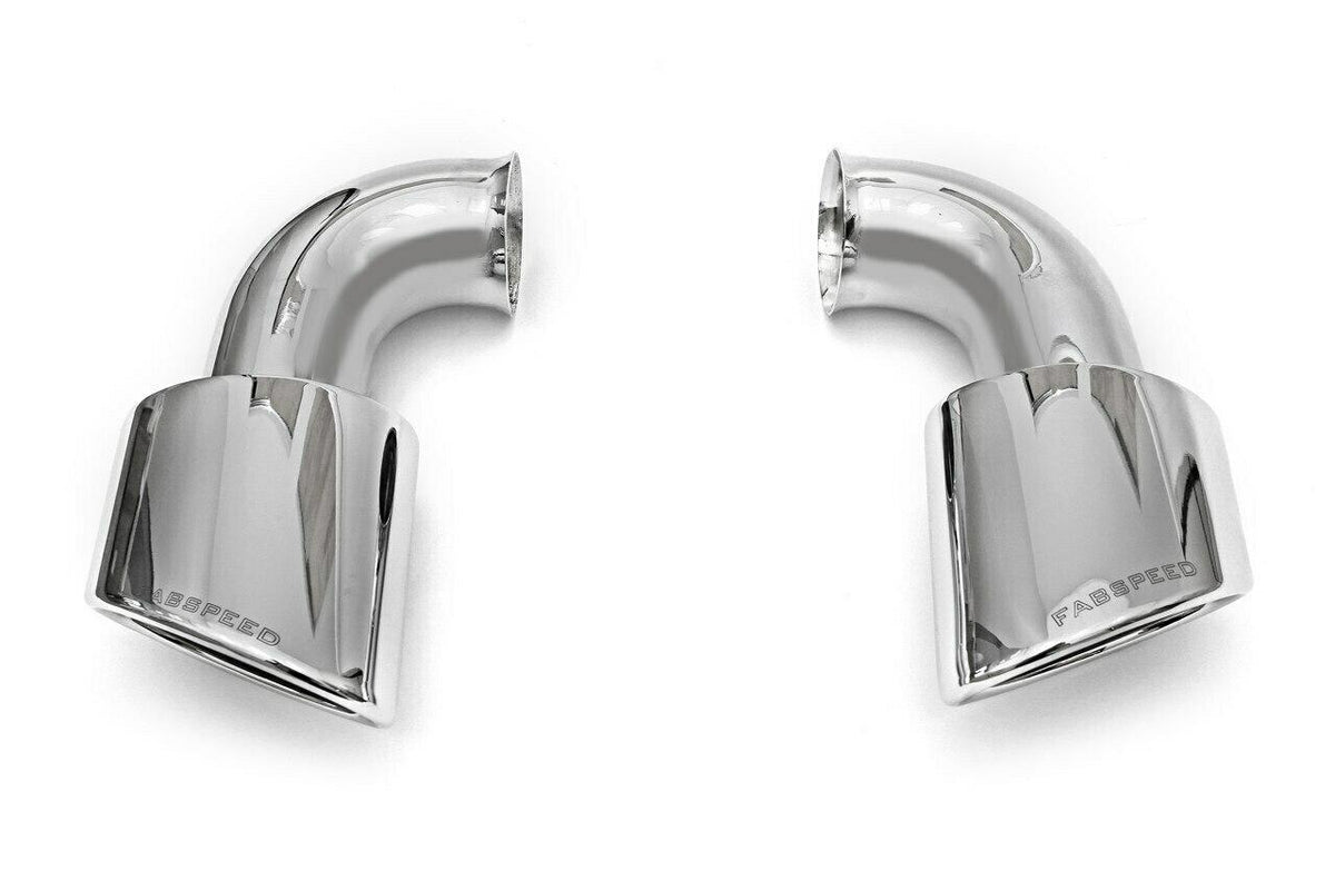 1995-1998 Porsche 993 Twin Turbo Fabspeed Muffler Bypass Pipes with tips - image 1