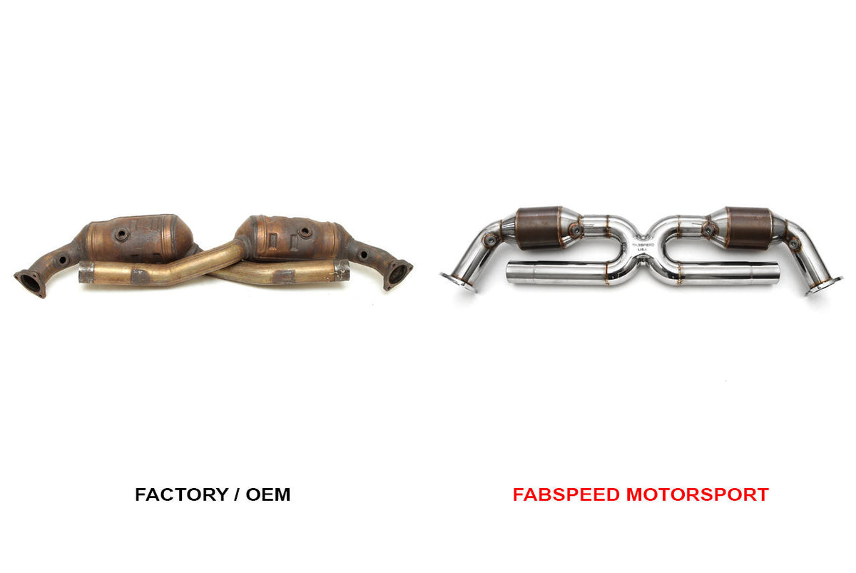 1999-2004 Porsche 996 Carrera Fabspeed Sport Catalytic Converter X-Pipe - image 2