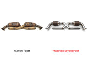 1999-2004 Porsche 996 Carrera Fabspeed Sport Catalytic Converter X-Pipe - image 2